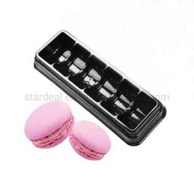 Custom 6 Cell Clear Blister Plastic Macaron Packaging Tray