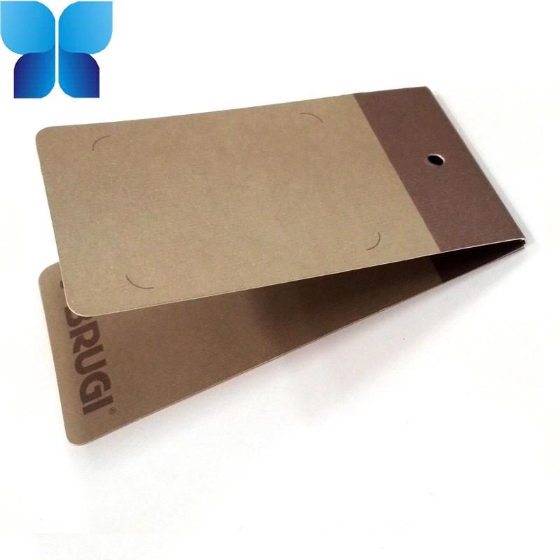 Brown Kraft Transparent Hangtag for Clothing