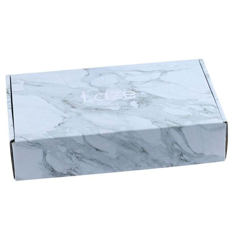 Marble Texture Printing Corrugated Box Custom Mailer Shipping Carton Box