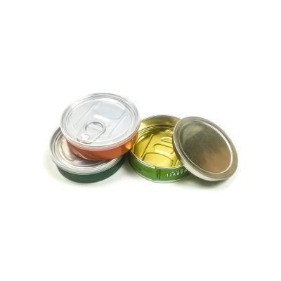 High-Quality Tin Metal Food Can Easy Open Lid English Opening Instruction Easy Pull Ring Cover