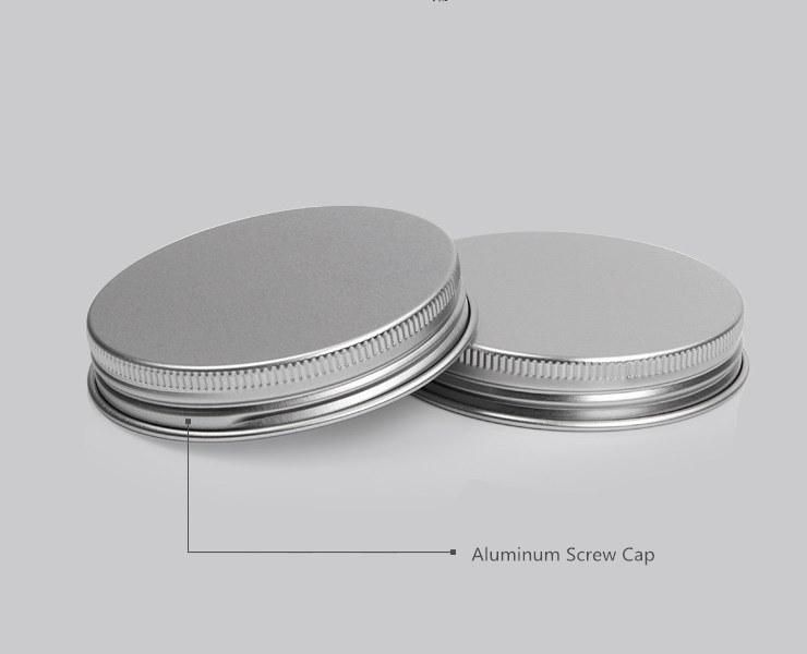 Plastic Round Cream Jar with Aluminum Lid for Cosmetic Packing