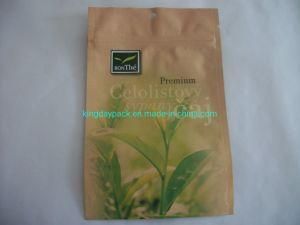 Stand up Zip Lock Tea Bag Zipper Bag Coffee Bag Kraft Paper Material Transparent Window