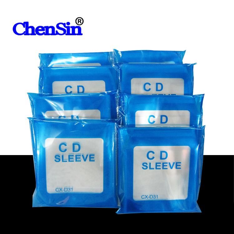 2 Disc Plastic Bag DVD CD Sleeve Double Side Nylon