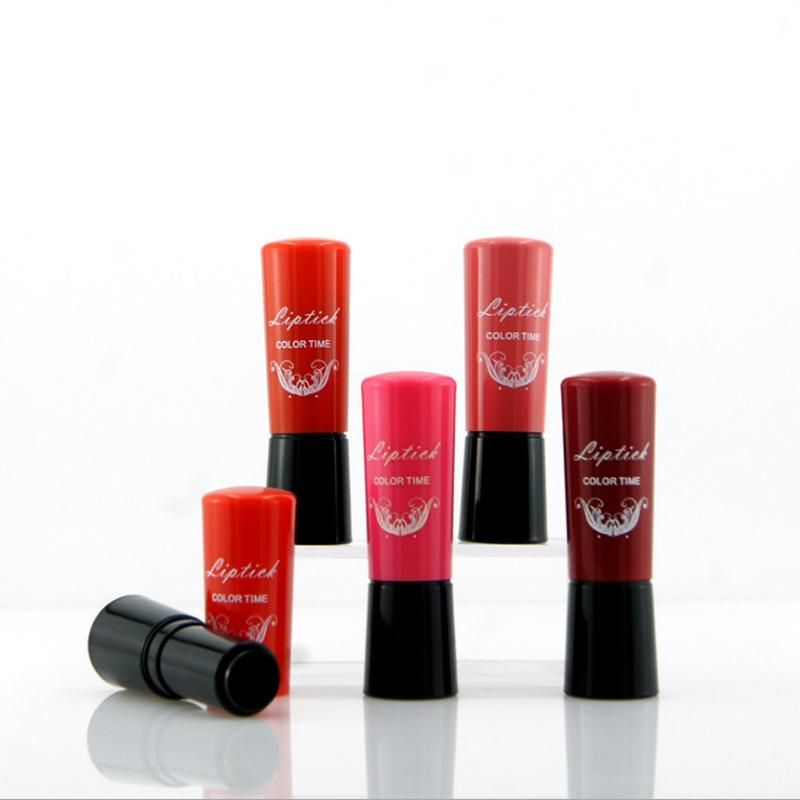 4.3G in Stock Ready to Ship Low MOQ High Quality Orange Pink Light Dark Red Empty Round Lipstick Tube