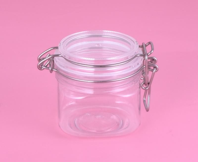 180g 200g 280g Empty Clear Transparent Plastic Jar for Food and Cosmetic Mask