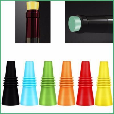 Factory Provide Colorful High Quality Silicone Wine Bottle Stopper