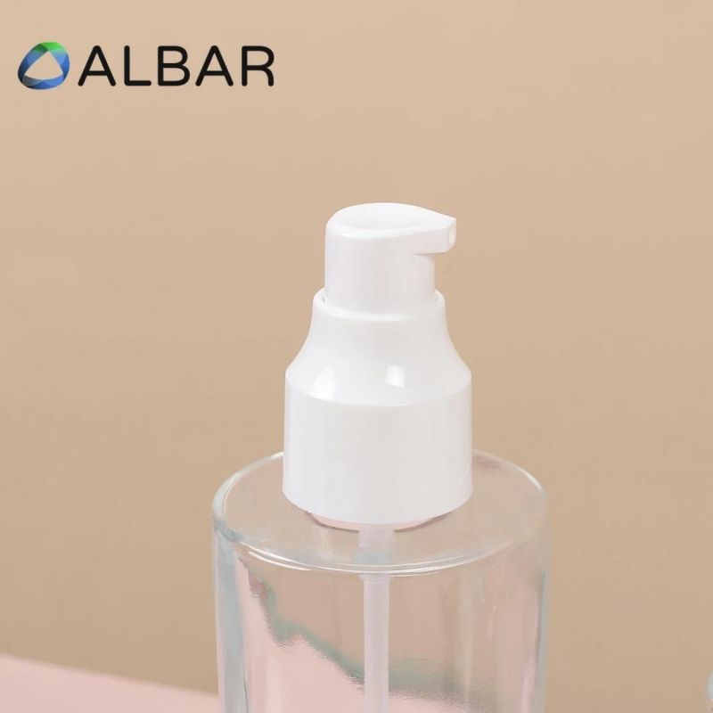 80 100ml Straight Glass Bottles for Face Emulsion and Lotion Serum in Light Gold Caps