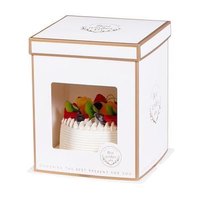 Custom Christmas Wedding Cake Pop Boxes in Bulk Wholesale for Sale Cake Box with Window Transparent Clear Cup Cake Box