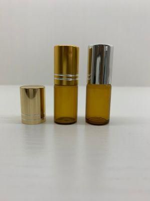 3ml Amber Deodorant Roll on Roller Glass Bottle for Essential Oils Refillable Perfume Bottle Tubular Roll on Bottle