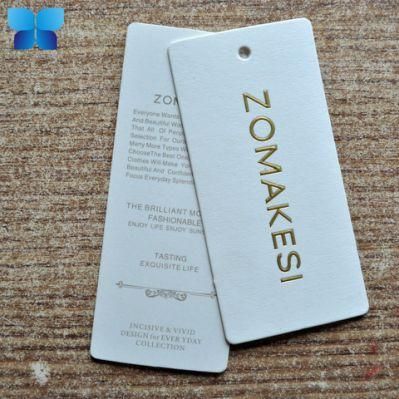 Three Pieces Eco-Friendly Black Paper Hangtag for Clothing