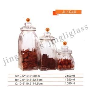 Glass Storage Jar with Galss Cap