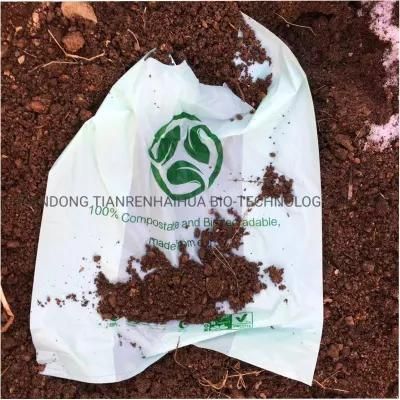 Green Environmental Corn Starch Eco Friendly PLA Recycle Reusable Biodegradable Packaging Plastic T-Shirt Bag with En13432 Certified