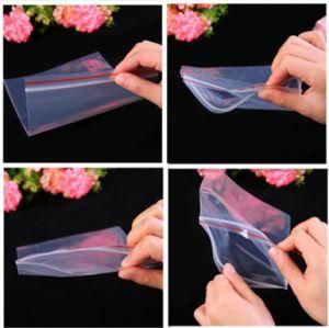 Spot Wholesale OPP Bag Transparent Clothing Plastic Packaging Bag Self-Adhesive OPP Flat Zipper Bag Printing