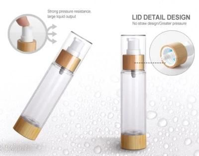 30ml Refillable Plastic Airless Pump Bottle for Cosmetic Skin Care Packaging Frosted Lotion