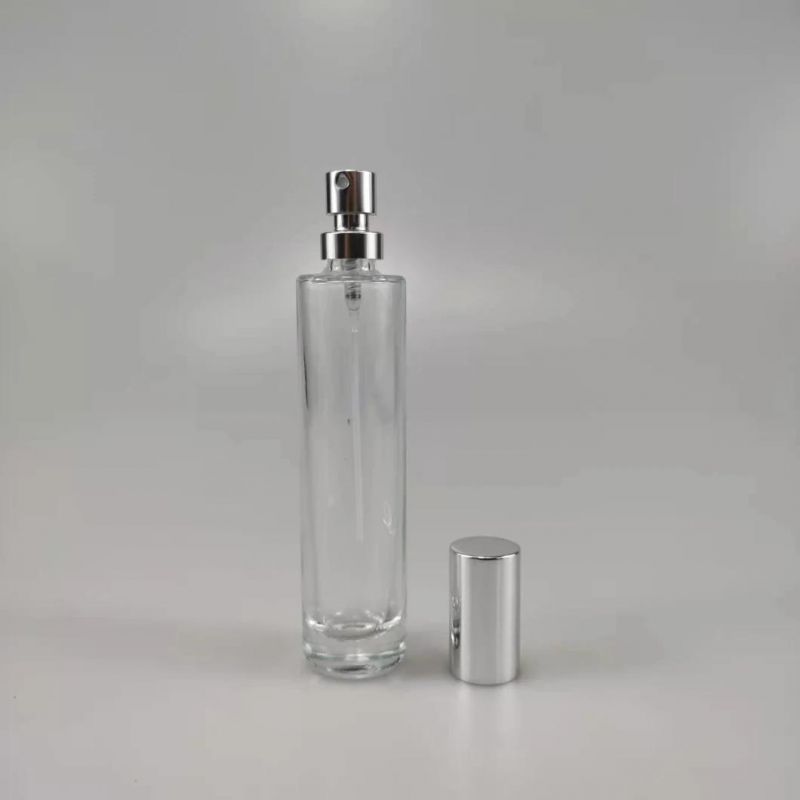 35ml Empty Luxury Refillable Custom Wholesale Round Spray Glass Perfume Bottle