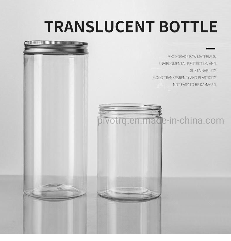 500ml Wholesale Customized Food Container Food Grade Plastic Bottle with Aluminum Cap