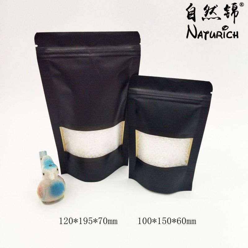 Kraft Paper Coffee Bag with Valve Food Packaging Zipper Pouches