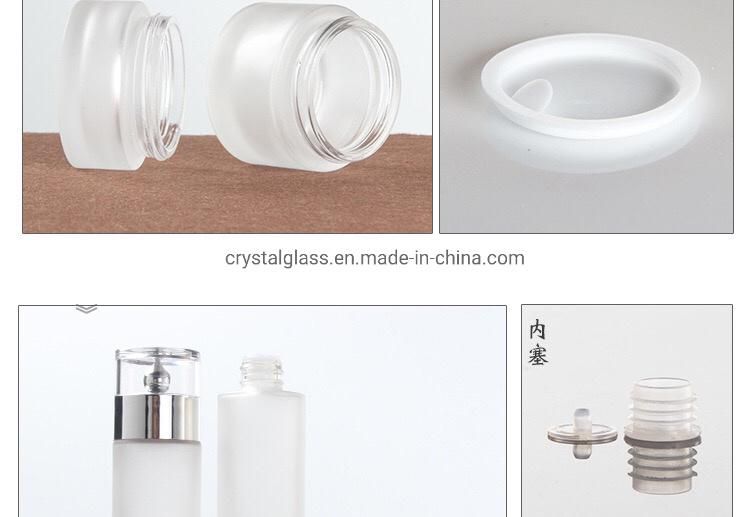 20ml 30ml 40ml 60ml 80ml 100ml 120ml Travel Lotion Bottles with Silver Caps