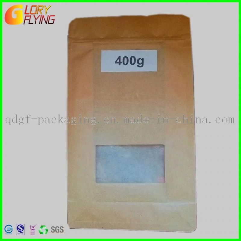 Kraft Paper Bag with Zipper for Different Food Packaging/Plastic Bag