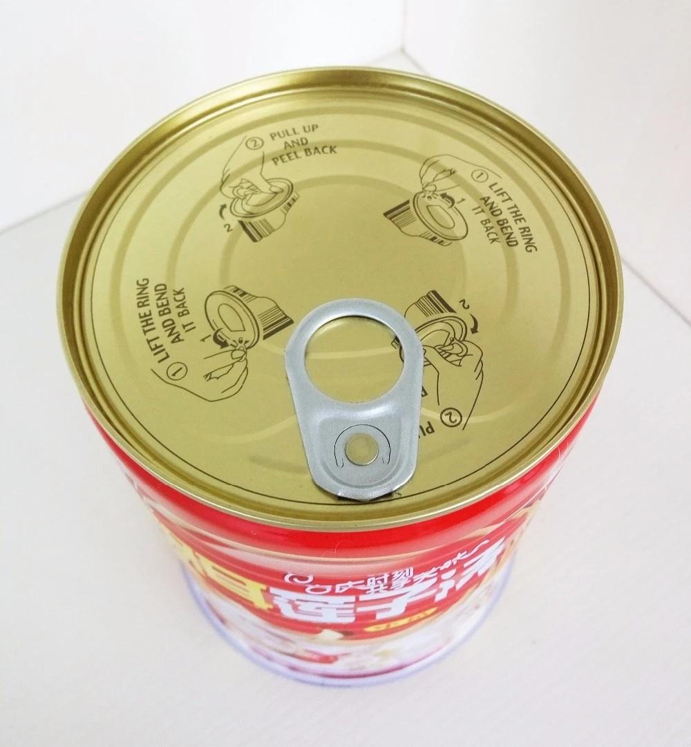 Wholesale Sell Food Grade 9124# for Tremella Soup/Food Empty Tin Can Food Packing Round Tin Can