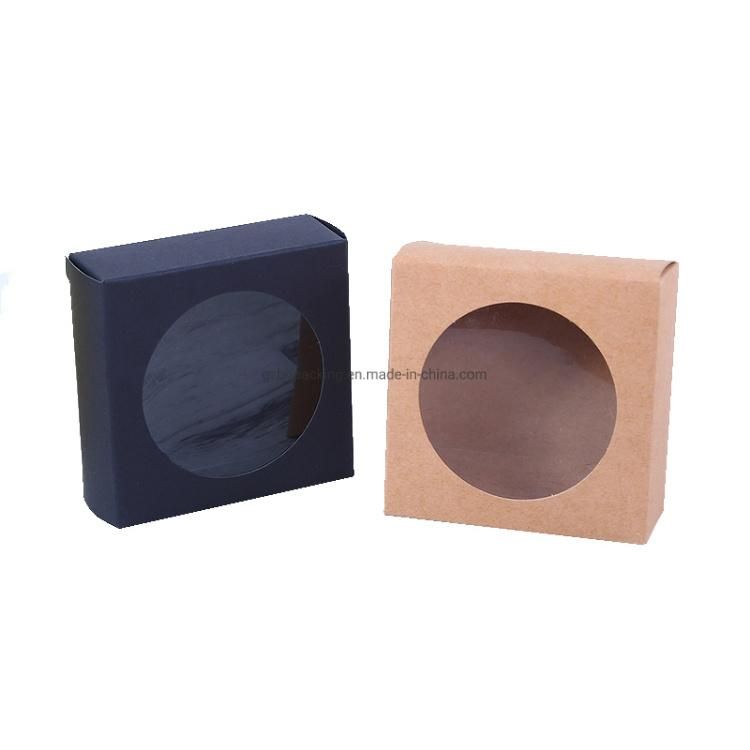 Folding Brown Kraft Paper Beautify Cosmetic Box Packaging