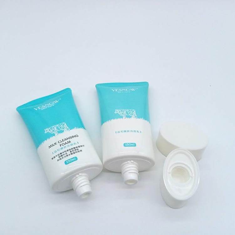 Containers Face Wash Cleansing Foam Plastic Tube with Screw Cover