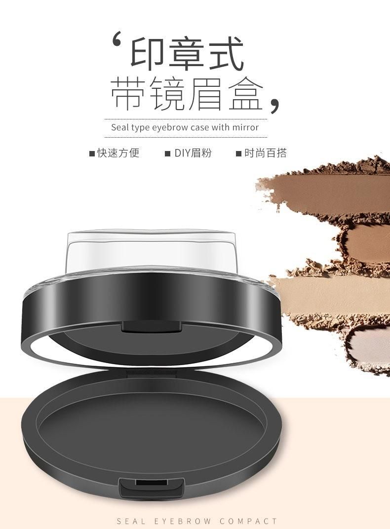 Seal The Eyebrow Powder New Style Black Color Square Air Cushion Case Compact Powder Case Square Bb Foundation Case with Mirror Have Stock