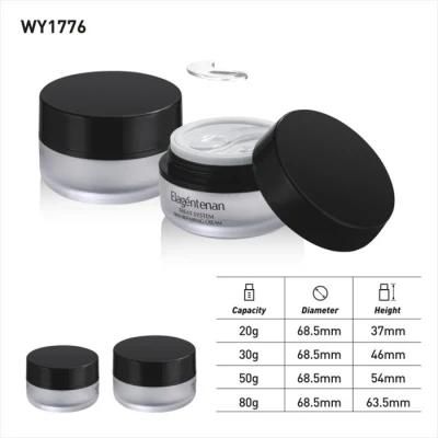 Matte Clear Frosted Cosmetic Packaging Container Acrylic Cream Bottle 30ml 50ml 100ml