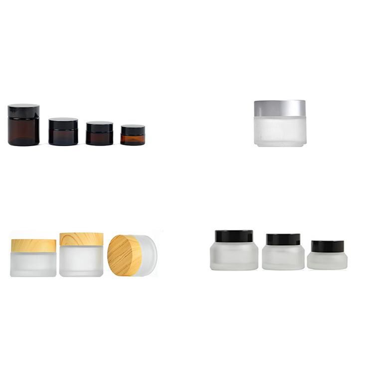 Fancy Cosmetic Packaging Sets Clear Empty Pump Glass Bottles and Jars
