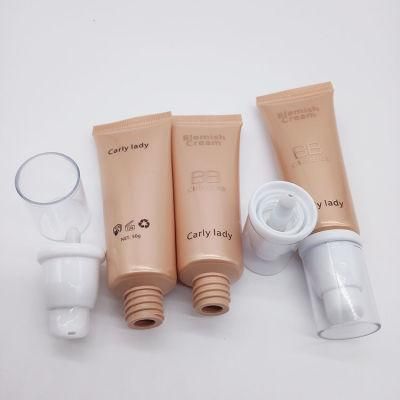 Empty Lotion Pump Tube Packaging Cosmetic Airless Cream Tube
