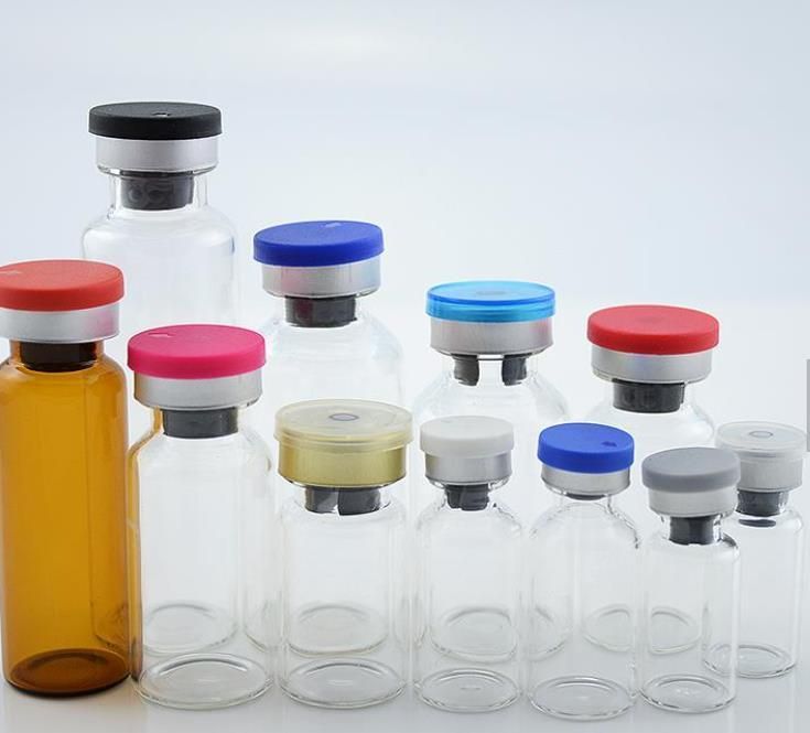 Vaccine Bottles Glass Injection Vial Pharmaceutical Rubber Stopper Aluminum Cap