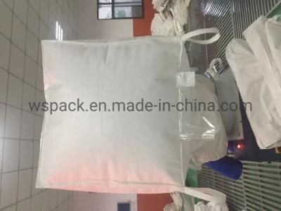 Wholesale 1000kg Waterproof Virgin PP FIBC Bulk Bag for Sand/ Cement 1 Ton Baffled Jumbo Big Bag