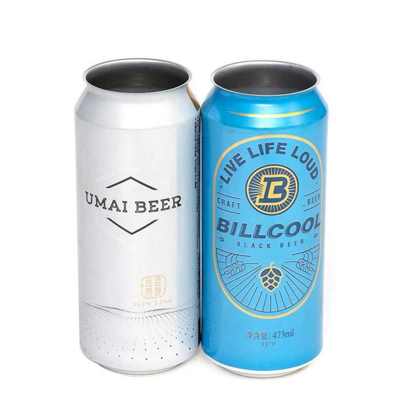 Standard 16oz Cans with Lids for Beer Energy Drink