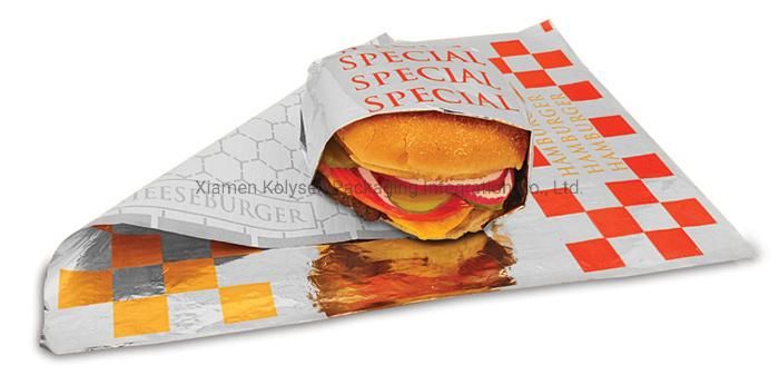 Laminated Honeycomb Paper Foil Insulated Sandwich Burger Foil Wrap
