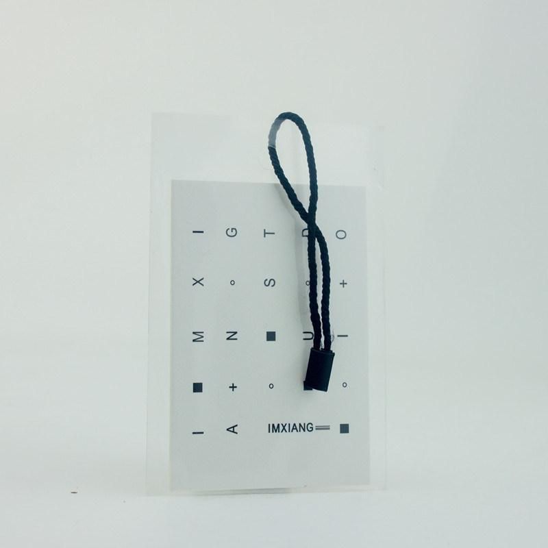 Whole Set Transparent PVC Bag and White Paper Luxury Hang Tag