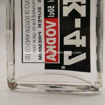 Hoson Hot Sale High temperature Decaling 750ml 700ml 375m 200ml Vodka Rum Gin Tequila Whiskey Bottle