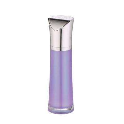 50g 30ml 50ml 100ml Luxury Acrylic Purple Color Skincare Lotion Eye Cream Packaging Bottles for Cosmetics with Silver Cap
