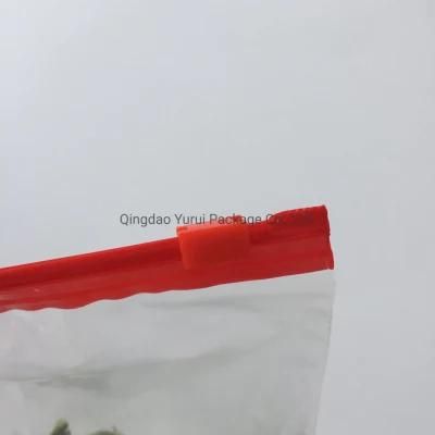 PE Food Storage Quart Bag Slider Zipper Easy Open Grip Seal Leakproof Food Packing Storage Zipper Slider Bag