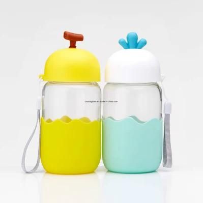 OEM Drinks Glass Bottle with Lid