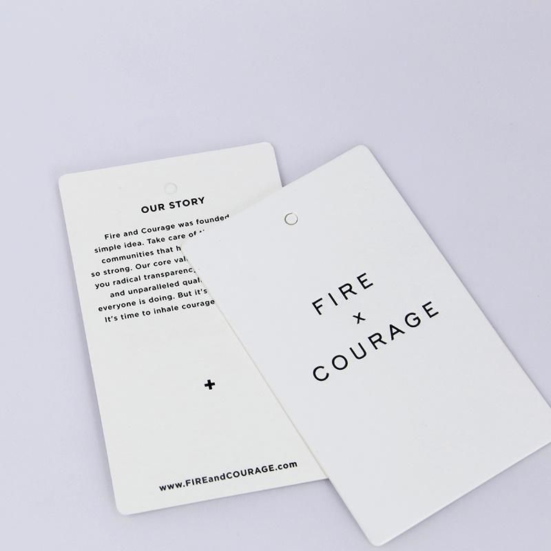 600GSM Matte White Paper Hangtag