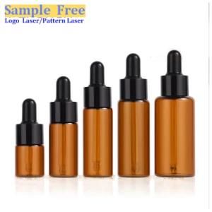 Transparent Dropper Bottle 5m 10ml 15ml 20ml 30ml Tan Glass Dropper Bottle Essence Bottle