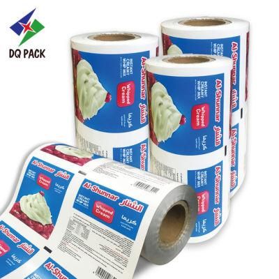 Custom Printing Juice/Milk Tea/Coffee Drinking Plastic Cup Use Plastic Roll Sealing Film Ice Cream Cup Sealing Film