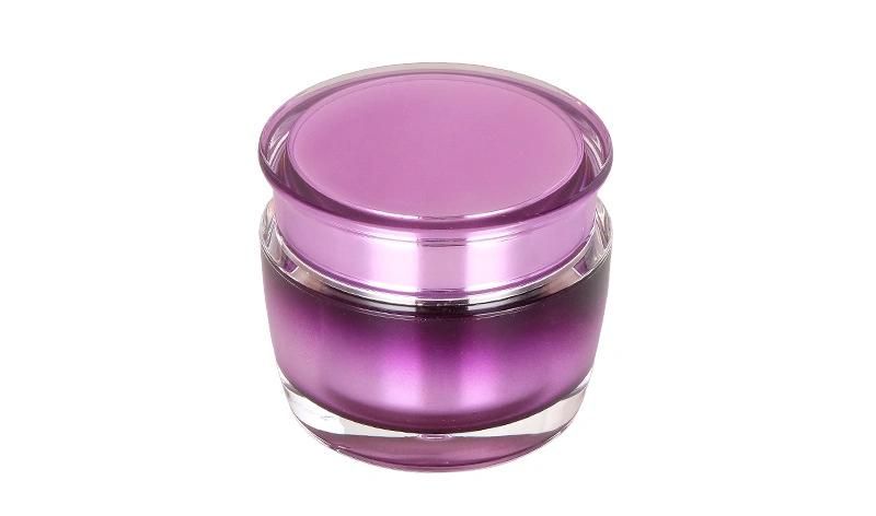 Wholesale 50g Empty Round Acrylic Cream Jar for Cosmetics Packaging