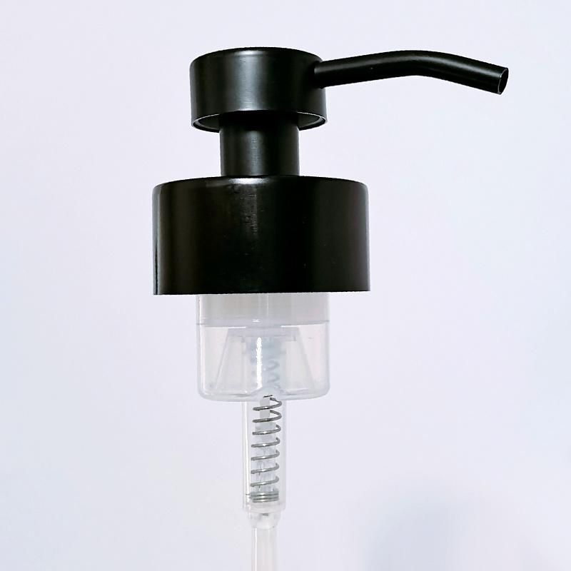 Topsale Amber 8oz 250ml Liquid Foam Soap Dispenser Glass Pump Bottle with Black Stainless Steel Foam Pump