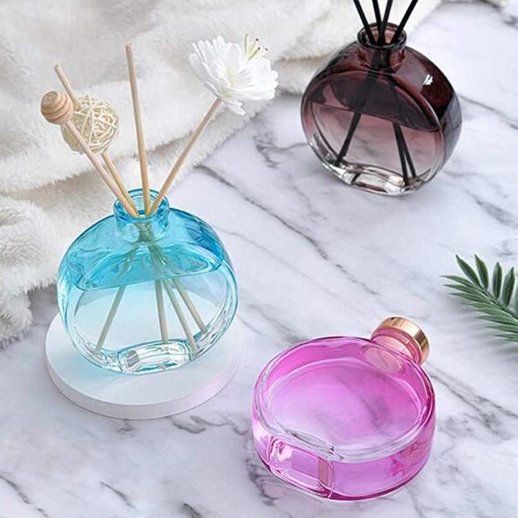 Customized 100ml Color Plating Empty Reed Glass Diffuser Perfume Bottle