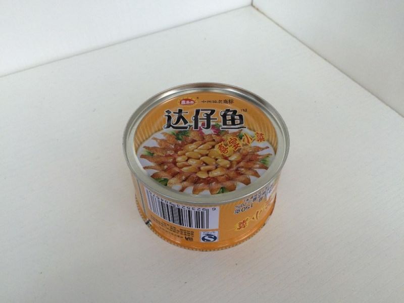 307X113 Empty Round 3-PC Tin Can for Food and Fish Packaging