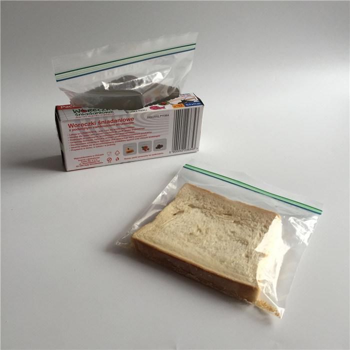 PE Transparent Resealable Double Track 1 Gallon Ziplock Bag