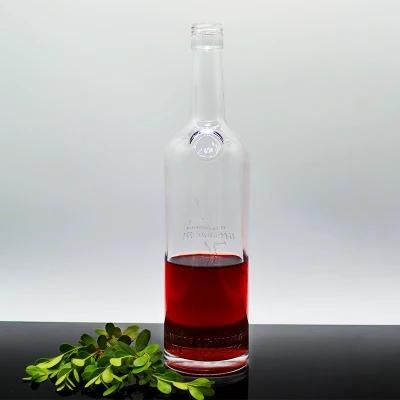 500ml 700ml 750ml High Quality Clear Fashion Glass Bottle Different Shapes Cylinder Empty Cork Vodka Bottles for Sale