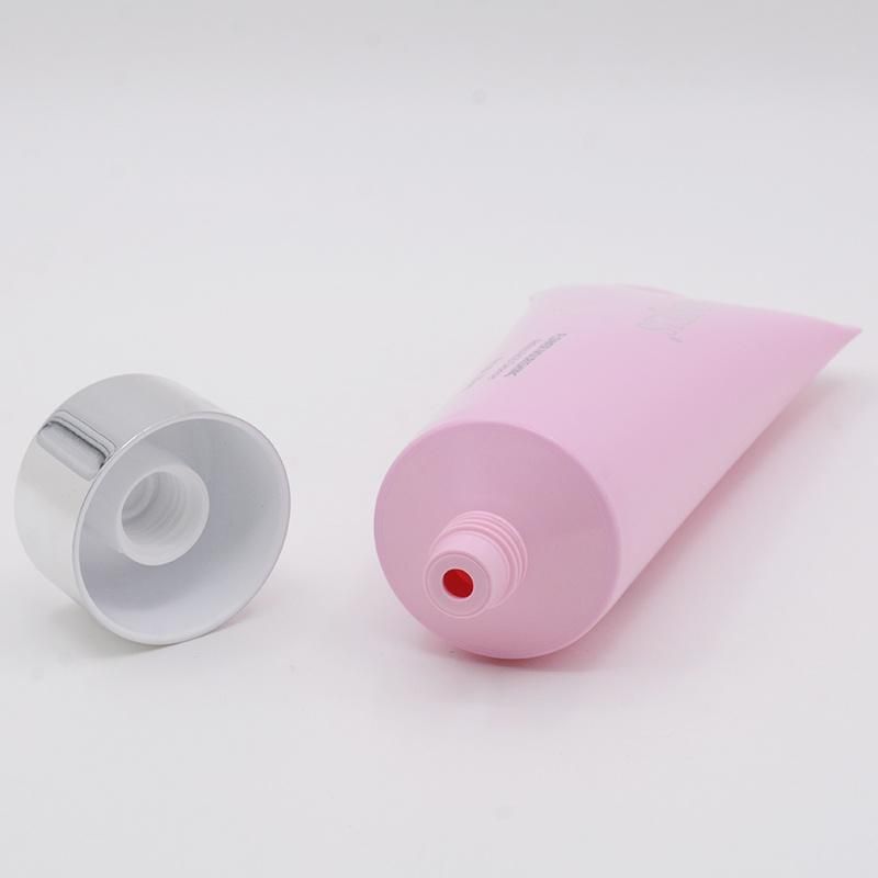 Printing Plastic Empty Hand Cream Tube Cosmetic Packaging Sliver Lid