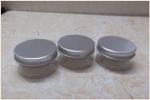 80ml Pet Jar with Aluminium Screw Cap Cosmetic Bottle